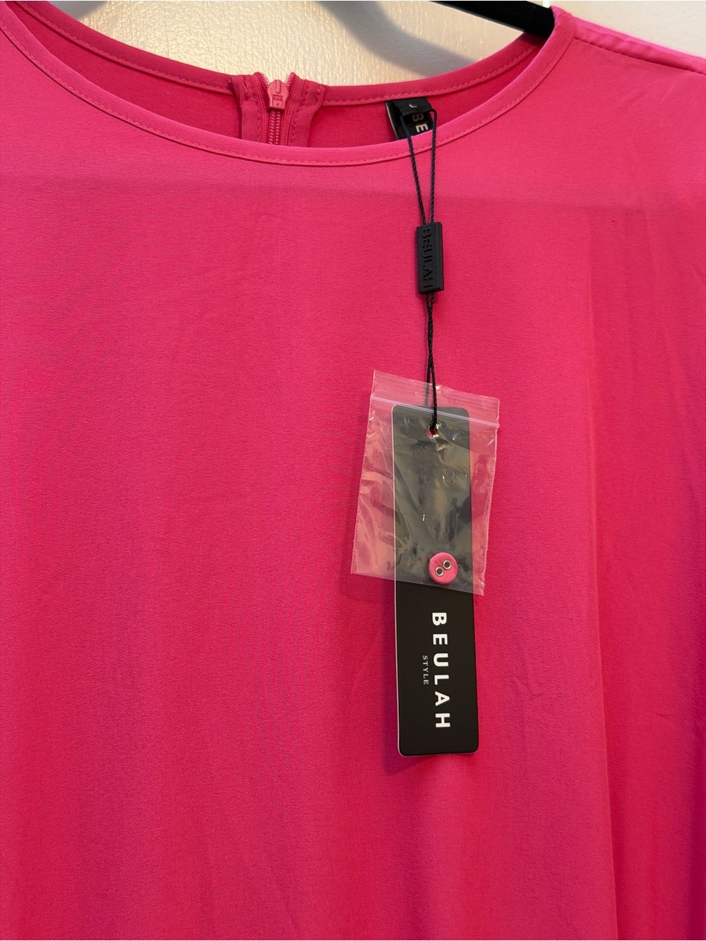 NWT Hot Pink Beulah Flounce Dress - Picture 4 of 11